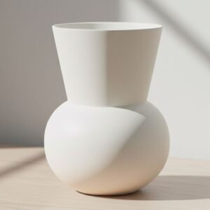 Inicio 15569 mini florero cónico blanco tu 01