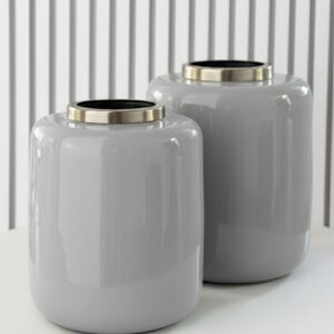 ks8086 florero bajo color edition gris l 03