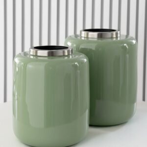 ks8086 florero bajo color edition verde l 03