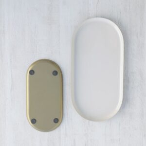 pe11223 set de 2 charolas ovales blanco mate y dorado tu 02